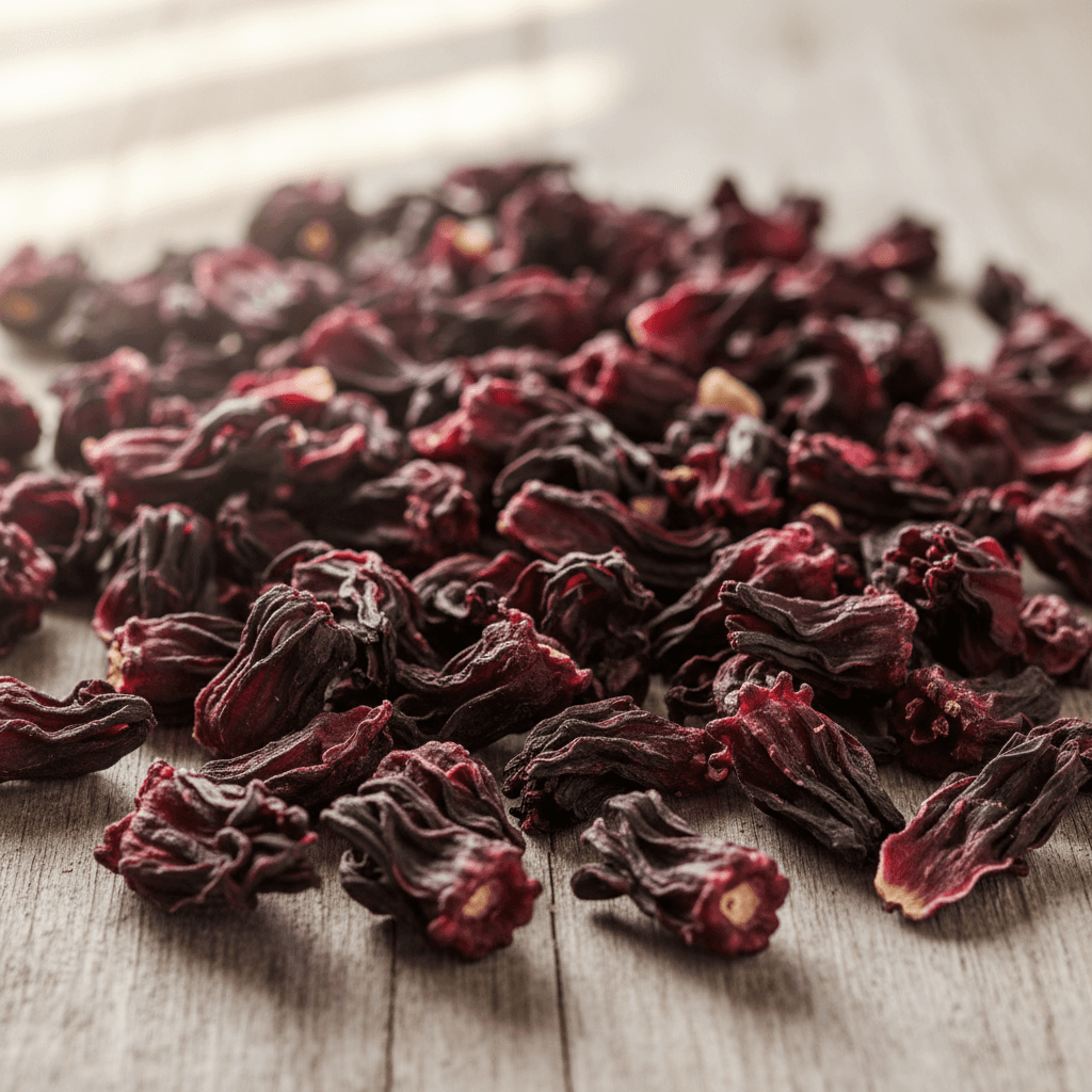 Dried hibiscus flowers