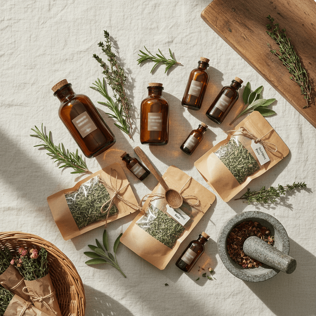 Echoxen Drops bottle with natural herbal ingredients