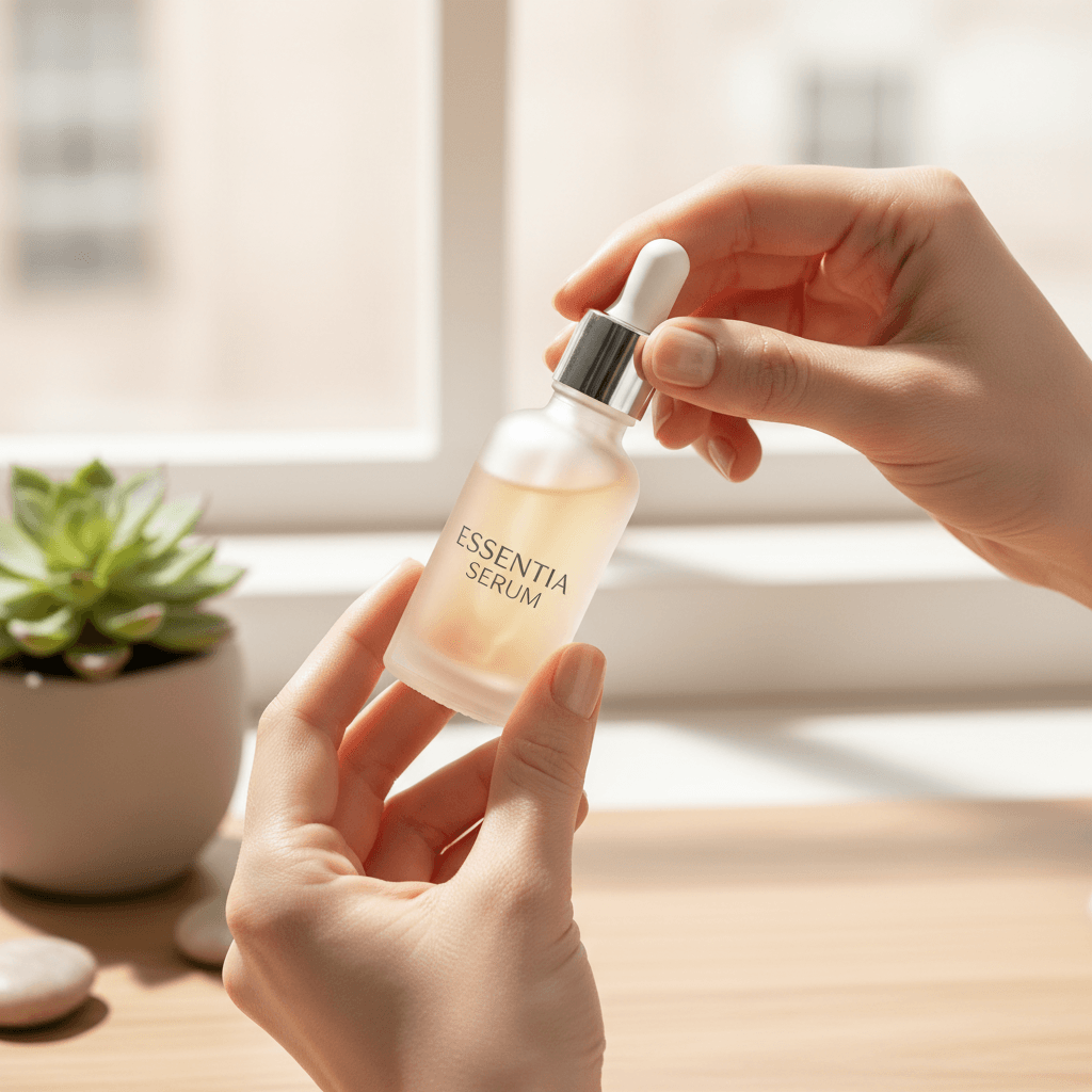 Echoxen Drops natural herbal formula bottle with fresh herbs